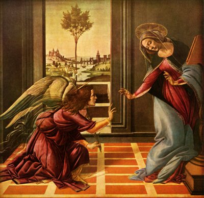 Cestellos tillkännagivande, 1489, 1937. av Sandro Botticelli