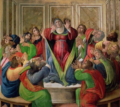 Den Helige Andens nedstigning, 1495-1505 av Sandro Botticelli