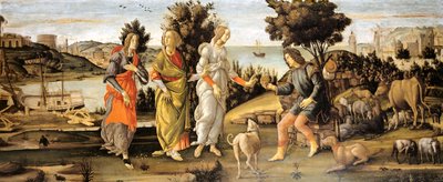 Dom över Paris av Sandro Botticelli and workshop