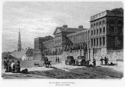 St Lukes Hospital, Old Street, Finsbury, London, 1815. av Sands
