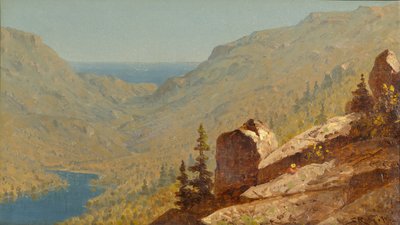 En skiss på Mount Desert, Maine av Sanford Robinson Gifford