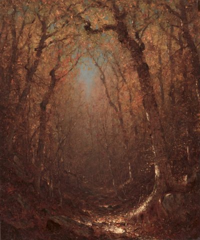 Höst, en skogsstig av Sanford Robinson Gifford