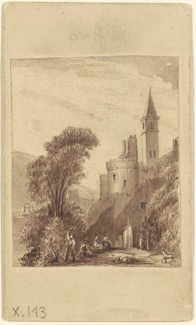 Slott och figurer av Sanford Robinson Gifford