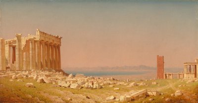 Ruinerna av Parthenon av Sanford Robinson Gifford