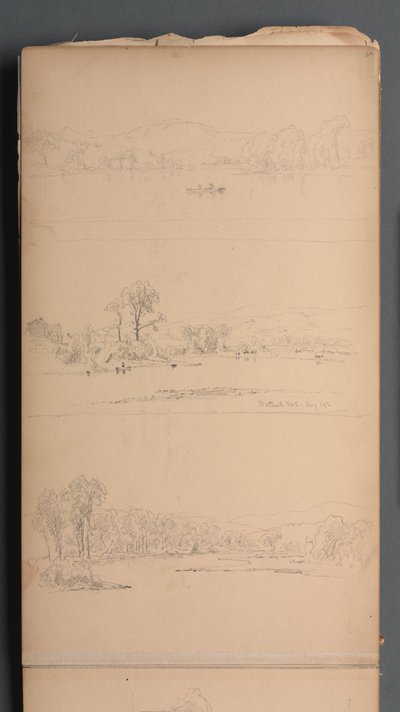 Skissbok, sidan 05: "Bethel ME 19 augusti" av Sanford Robinson Gifford
