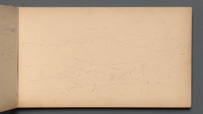Skissbok, sida 10: Carter Mountian, 1859. av Sanford Robinson Gifford