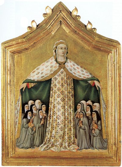 Madonna of Mercy Madonna of Mercy, 1440-talet av Sano di Pietro