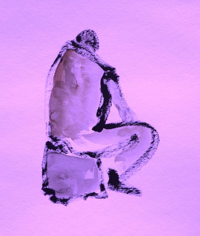 Abstrakt lila figur av Santhosh ch