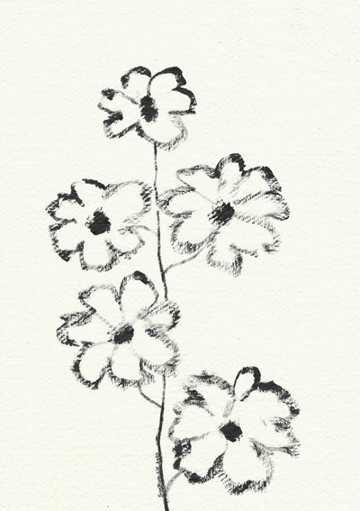 Blomsterskiss i kol av Santhosh ch