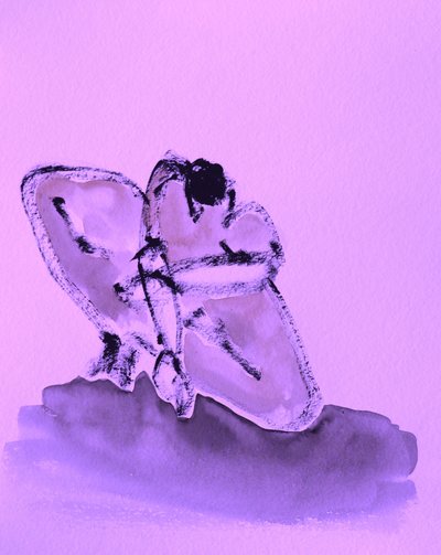 Den hukande lila figuren av Santhosh ch