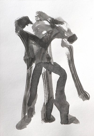 Dynamiska tuschfigurer av Santhosh ch