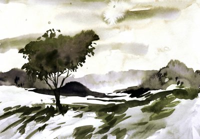 Landskapet vid Lone Tree av Santhosh ch
