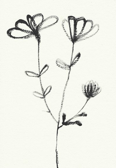 Minimalistisk blomsterskiss av Santhosh ch