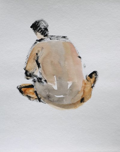 Sittande nakenfigur av Santhosh ch