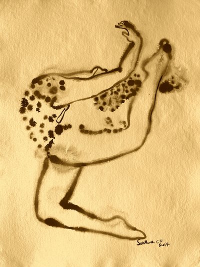 Prickig abstrakt figur av Santhosh ch