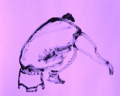 En människoliknande figur i hukande ställning av Santhosh ch