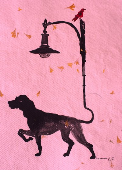 Nyckfull hundpromenad av Santhosh ch