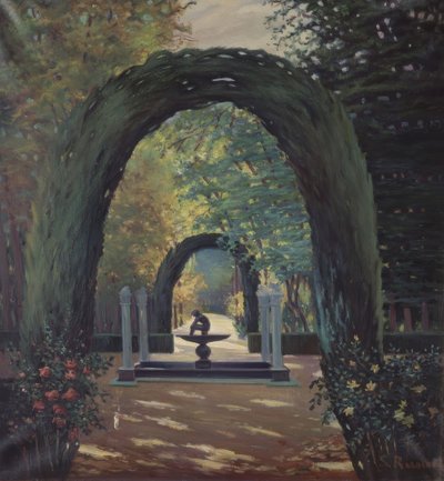 El Niño de la Espinas fontän - Aranjuez trädgårdar av Santiago Rusiñol