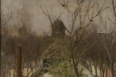 Park von Moulin de la Galette av Santiago Rusiñol