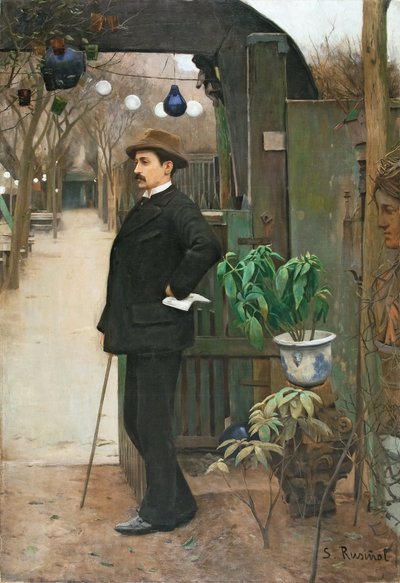 Porträtt av Miquel Utrillo av Santiago Rusiñol