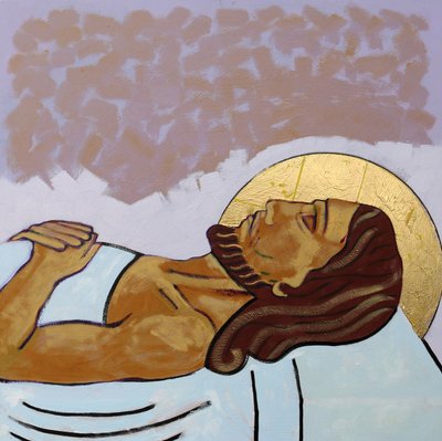 Jesus läggs i graven av Sara Hayward