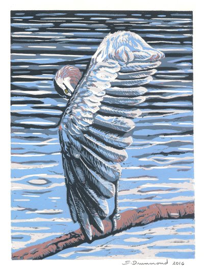 Reflektion, 2016 (målning) av Sarah Drummond