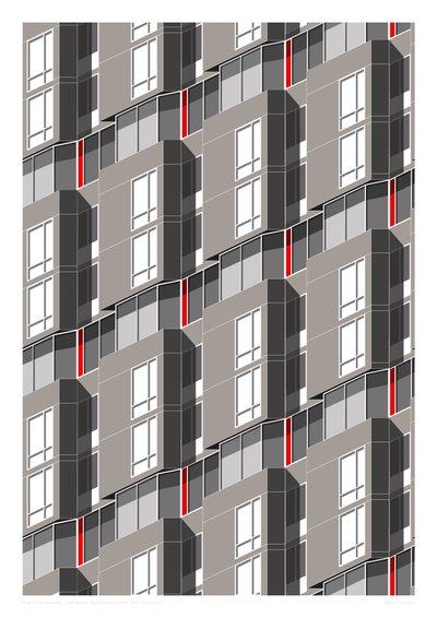 Eastwood, Roosevelt Island, NYC, 2015 (digital) av Sarah Evans