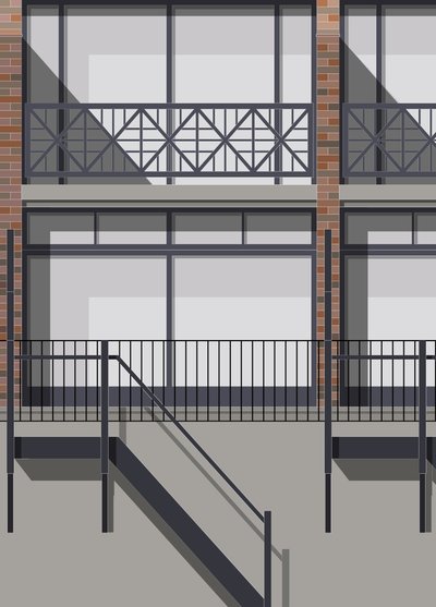Mallard Place, 2018 (digital) av Sarah Evans