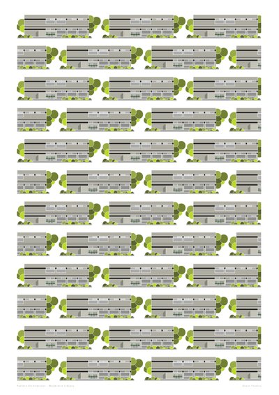 Modernist Library, 2015 (digital) av Sarah Evans