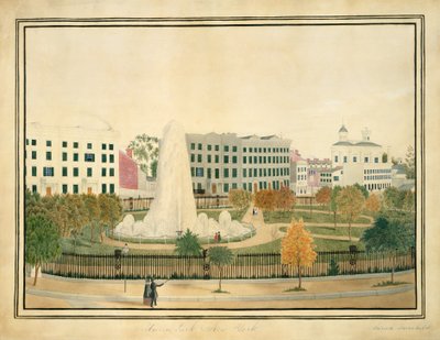 Union Park, New York, ca. 1845. av Sarah Fairchild