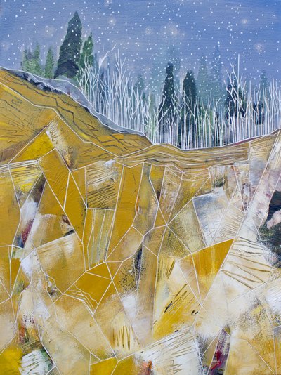 Golden Peaks vinterkväll av Sarah Fitzgerald