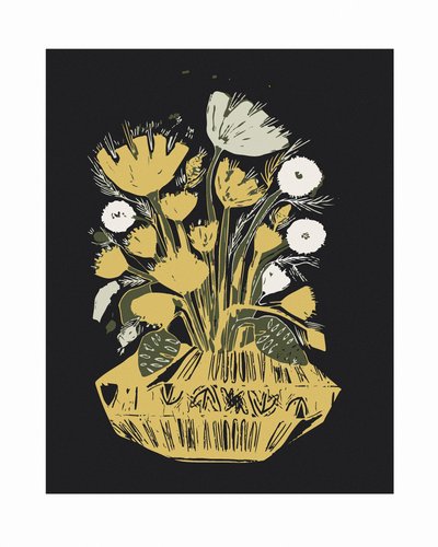 Rustika gyllene blommor av Sarah Fitzgerald