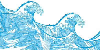 Kanagawa Wave, 2009 (Ji Gita l) av Sarah Hough