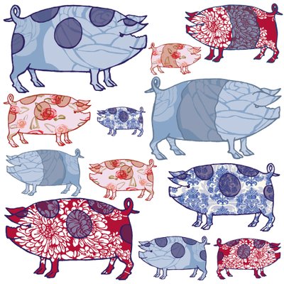 Piggy in the Middle, 2005 (digital) av Sarah Hough