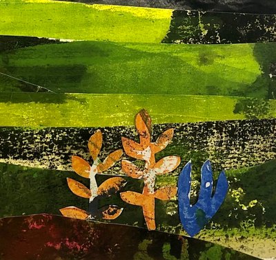 Klipp ut Flora, 2023 (målat papper) av Sarah Thompson-Engels