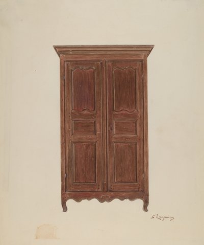 Garderob, c. 1939. av Sarkis Erganian