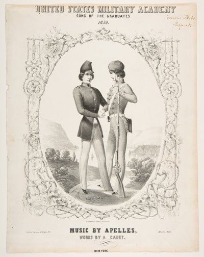 United States Military Academy: Song of the Graduates, 1852. av Sarony and Co