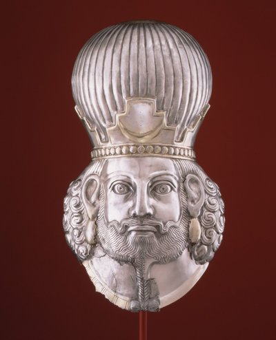 Chef för en kung, c.400-talet (silver, kvicksilverförgyllning) av Sasanian School