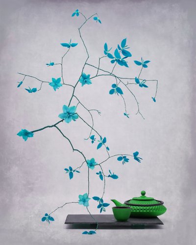 Te-set ”Serene Botanical” av Saskia Dingemans