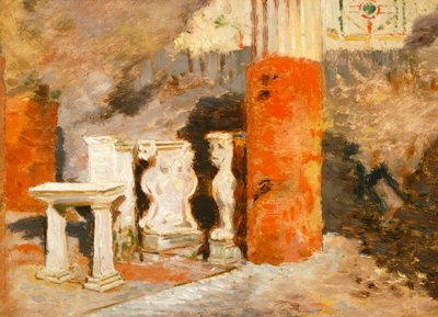 Nyumba huko Pompeii, na Francesco Saverio Altamura (1826-1897) swed av Saverio Altamura