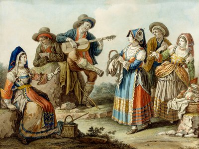 En napolitansk sång, 1882 av Saviero Xavier della Gatta
