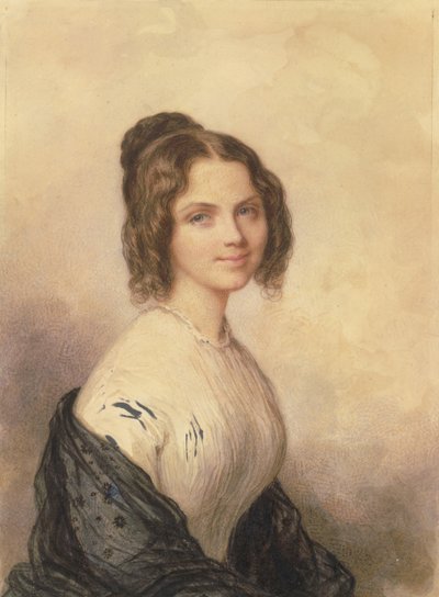Anne Charlotte Lynch Senare Mrs. Vincenzo Botta, ca. 1847. av Savinien Edme Dubourjal