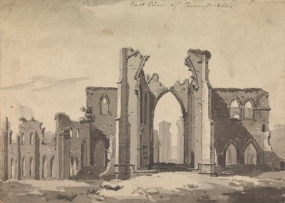 East View of Furness Abbey av Sawrey Gilpin
