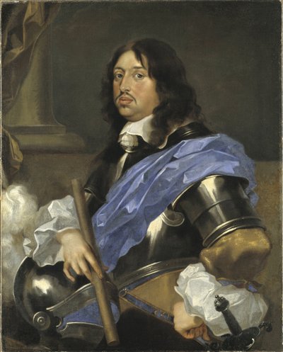 Charles X Gustave roi de Suede - Porträtt av kungen Karl X Gustav av Sverige (1622-1660), av Bourdon, Sebastien (1616-1671). Olja på duk. Mått: 102x82 cm. Nationalmuseum Stockholm av Sébastien Bourdon