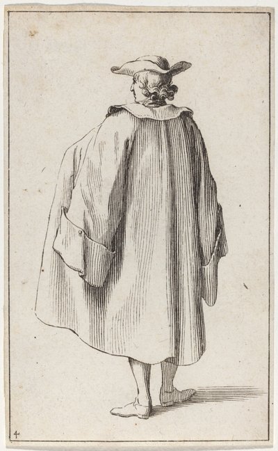 Stående man sedd bakifrån av Sébastien Le Clerc the elder