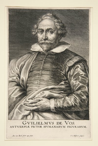Porträtt av William de Vos av Schelte Adams Bolswert