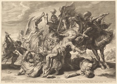 Lejonjakt av Schelte Adams Bolswert after Sir Peter Paul Rubens
