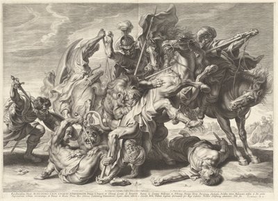 Lejonjakt av Schelte Adams Bolswert after Sir Peter Paul Rubens