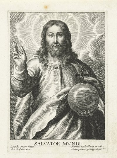 Före Kristus als Salvatore Salvatore Mavandi (titel på objekt) av Schelte Adamsz. Bolswert