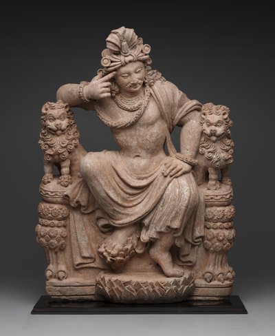 Thinking Bodhisattva, A.D. 4th till 6th century (terrakotta) av School Afghan